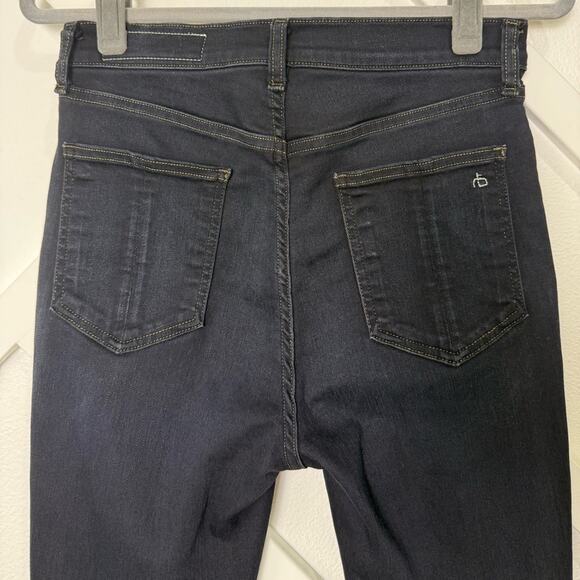 Rag & Bone High Rise Skinny Jeans in Dark Niko Wash Size 29 W1532K089NIK - Picture 6 of 12